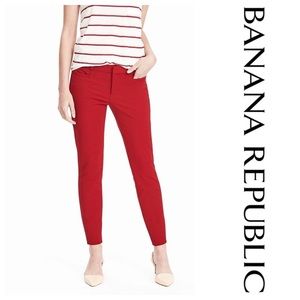 NWT Red “Sloan” Slimming Bi-Stretch Pants | 8 Long